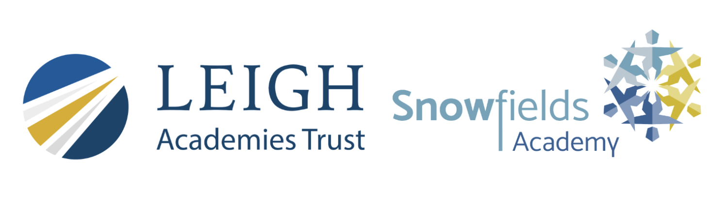 Leigh Academies Trust logo and Snowfields Academy logo