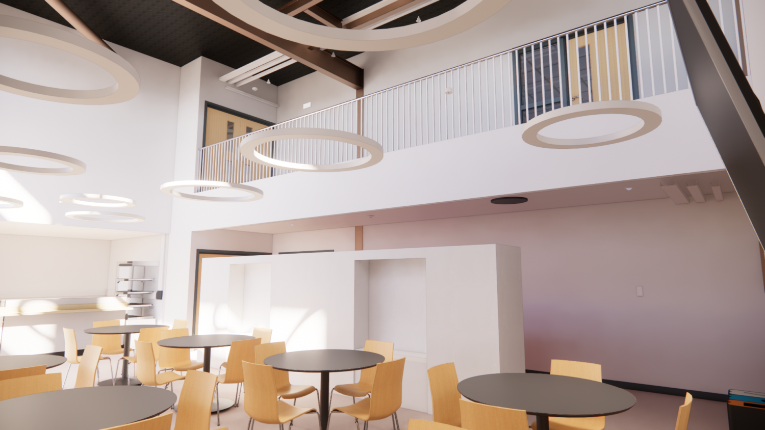 Multi-use area design simulation